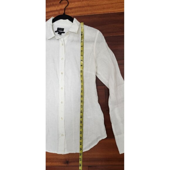 BAIRD McNUTT IRISH LINEN for J.CREW Wren Slim Shirt Size 2 - Picture 10 of 13